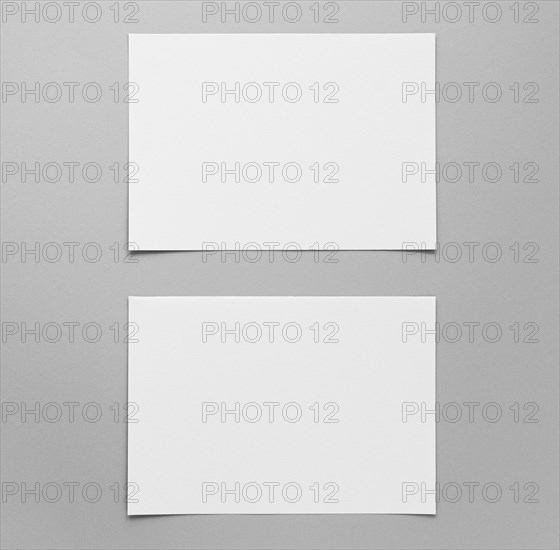 View empty paper sheets arrangement. Resolution and high quality beautiful photo