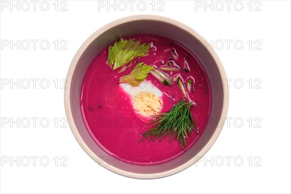 Cold summer soup with beet