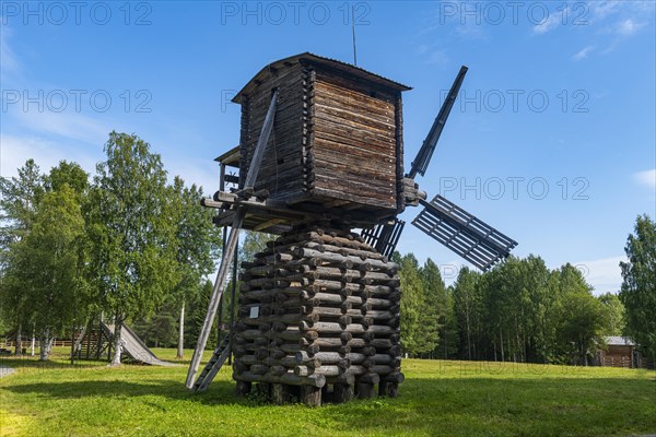 Wooden windmill
