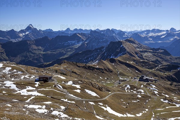 View at Nebelhorn on Allgaeu Alps