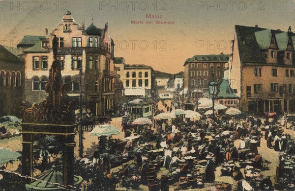 Market place in Mainz