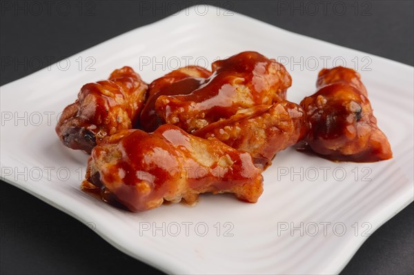 Hot spicy fried chicken wings