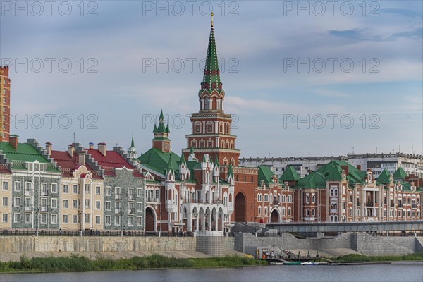 Houses build in the style of Bruges in Yoshkar-Ola