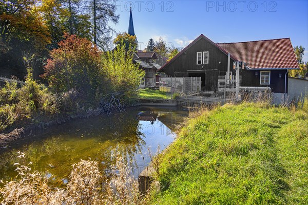 Old sawmill with canal