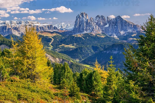 View of the valley with Sella Group 3152m