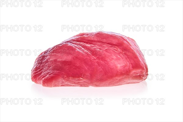 Fresh raw pork meat isolated on white background