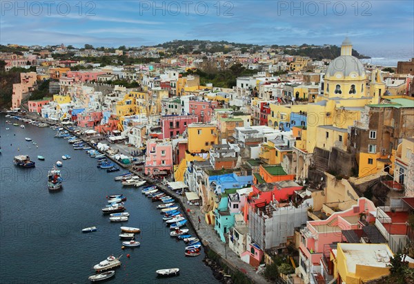 Corricella district with the port