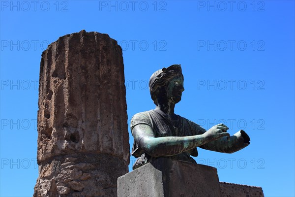 Statue of Diana at the Temple of Apollo from 120 BC dedicated to the Greco-Roman god