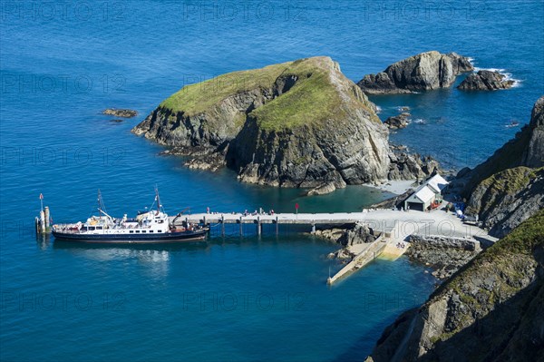 Harbour of the island of Lundy