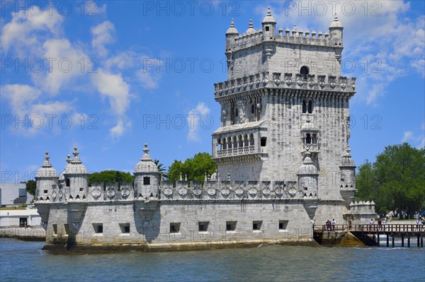 Belem Tower viewed from the Tagus river