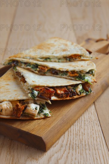 Tortillas stuffed with meat