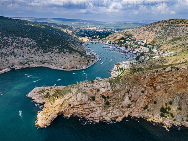 Aerial of the bay of Balaklava