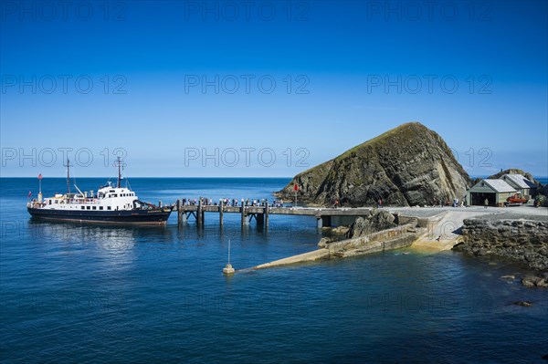 Harbour of the island of Lundy