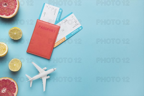 Flight concept with fruits