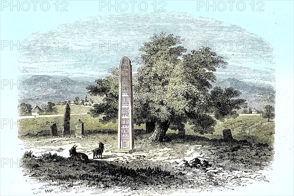 The Axum Obelisk in 1880