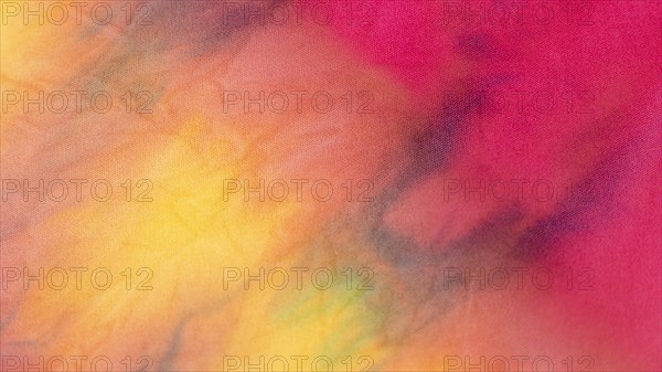 Multicolored tie dye textile