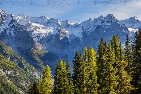 Trafoier Ice Wall 3565m in early autumn