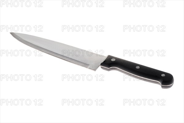 Chef stainless knife isolated on white background