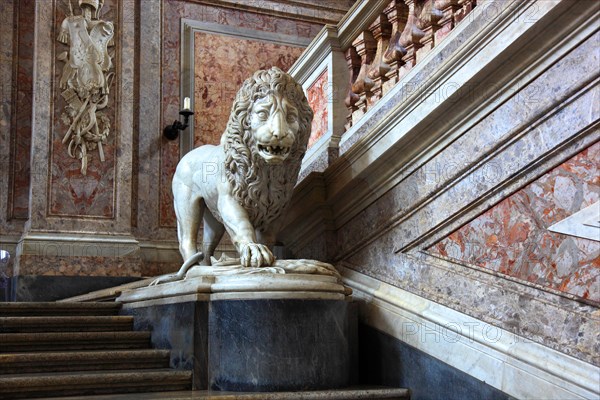 View through the staircase