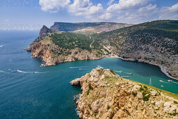 Aerial of the bay of Balaklava