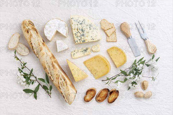 Delicious variety snacks table