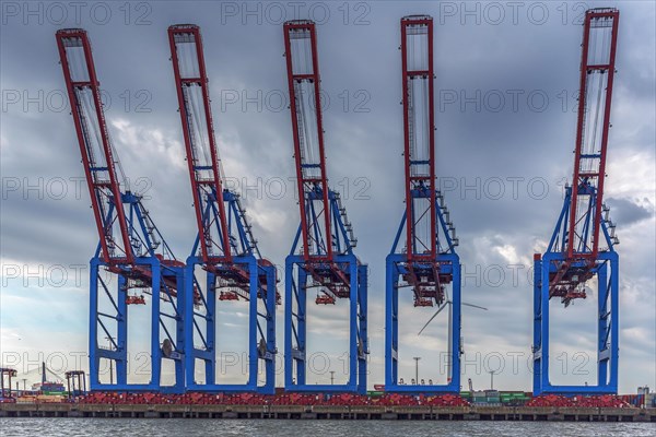 Unloading cranes in the Port of Hamburg