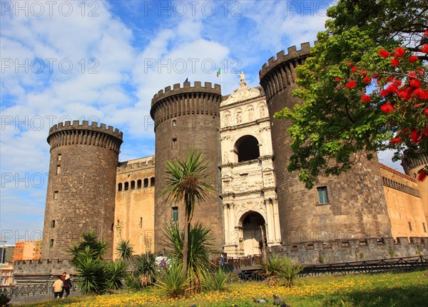 Castel Nuovo with Francesco Laurana's triumphal arch at the main entrance