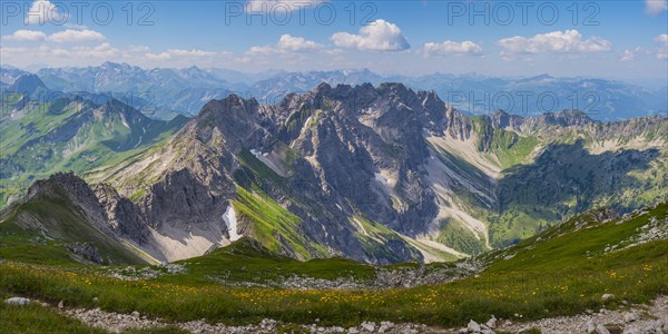 Mountain panorama from the Grosser Daumen