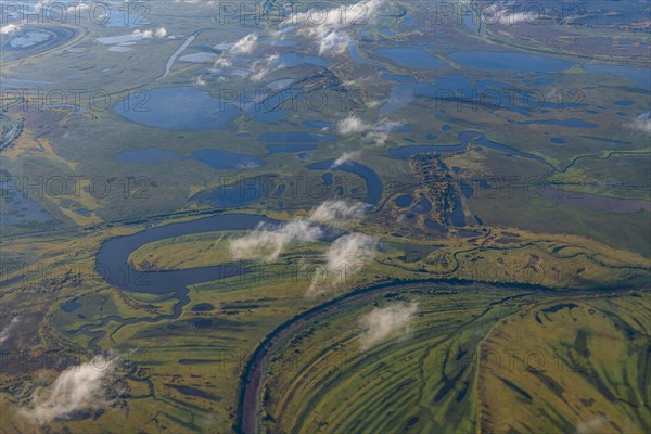 Aerial of the Taiga near