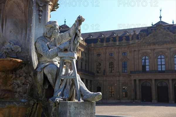 In the old town of Wuerzburg