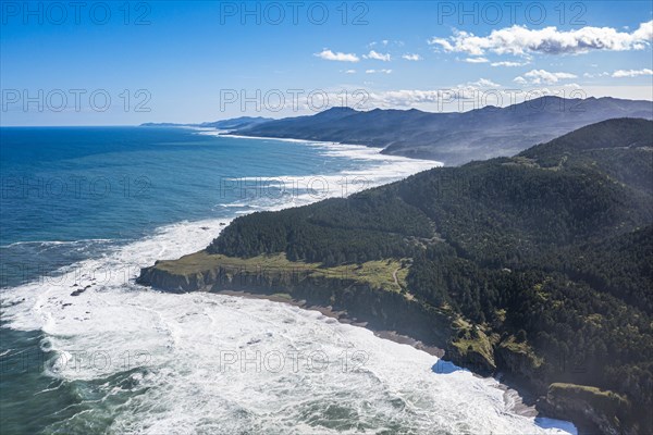 Aerial of the coastline of Cape giant