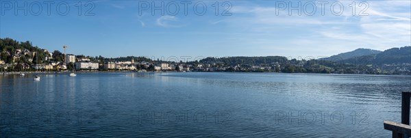 View of Gmunden and Lake Lake Traun from Seeschloss Ort