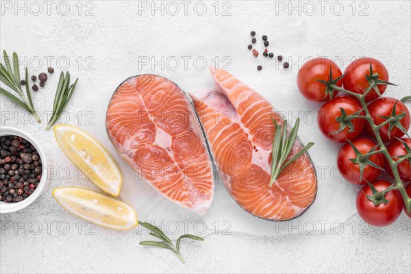 Slices raw red salmon tomatoes. Resolution and high quality beautiful photo