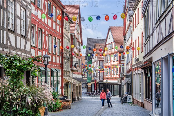 Mainzergasse with half-timbered houses