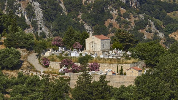 Chapel and cemetery outside the village