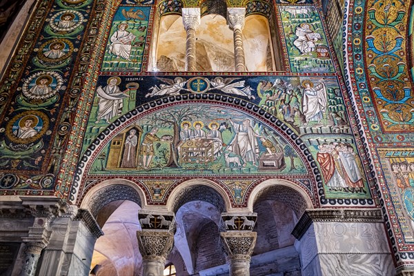 Beautiful mosaics in the Basilica di San Vitale