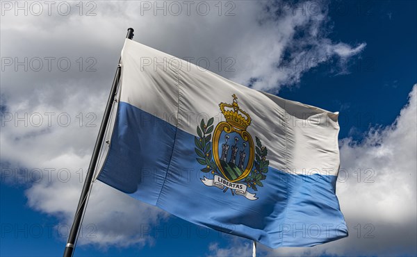 Flag in the historic center