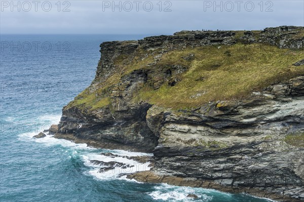 Tintagel Castle on Tintagel island