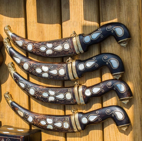 Ottoman Turkish style daggers with mother of pearl inlays