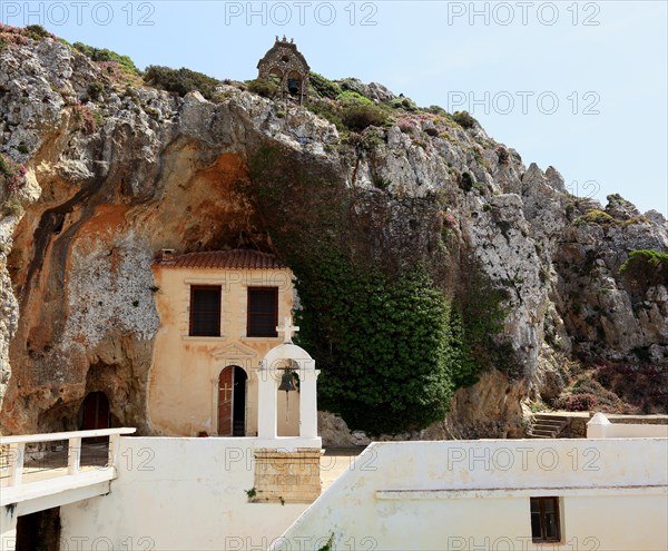 Part of the monastery in the mountains near the coastal road to Agios Nikolaos