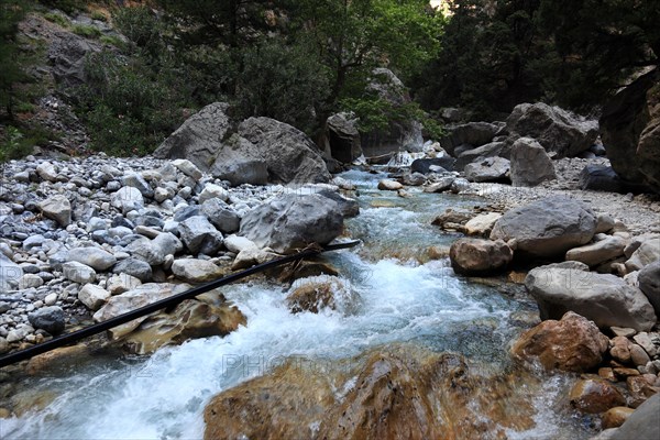 Landscape in the Samaria Gorge