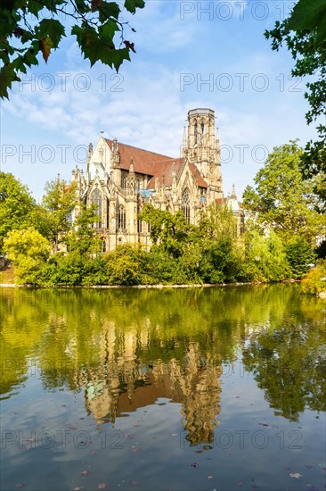 Johanneskirche Church at Feuersee in Stuttgart