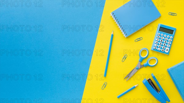 Scissors stapler copy space