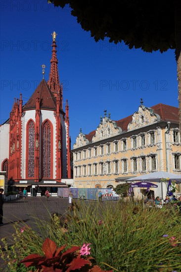 In the old town of Wuerzburg