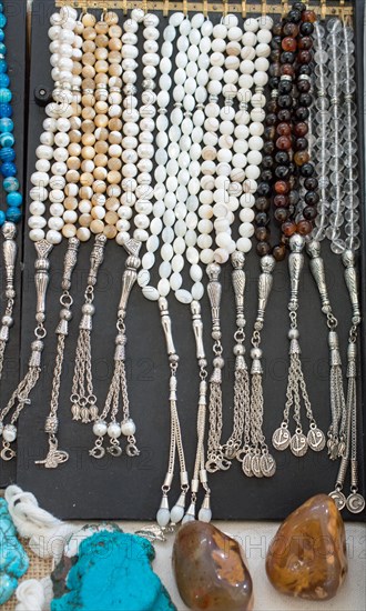 Set of praying beads of various colors and semi precious stones