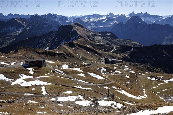 View at Nebelhorn on Allgaeu Alps