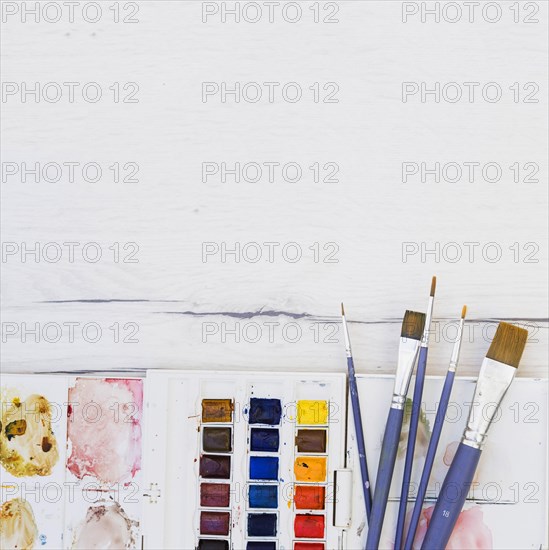 Modern artist concept with professional elements
