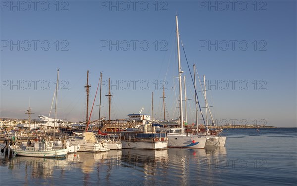 Boats in the port of Pafos
