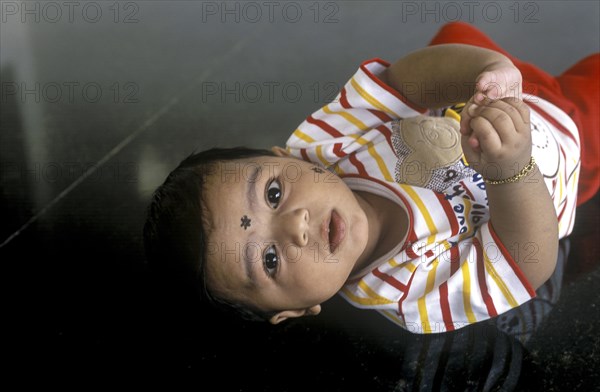 A south Indian 3 months old baby boy Ashwin at Coimbatore