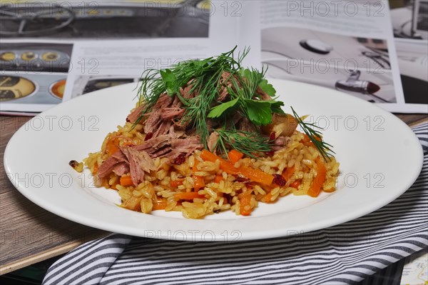 Pilaf with beef